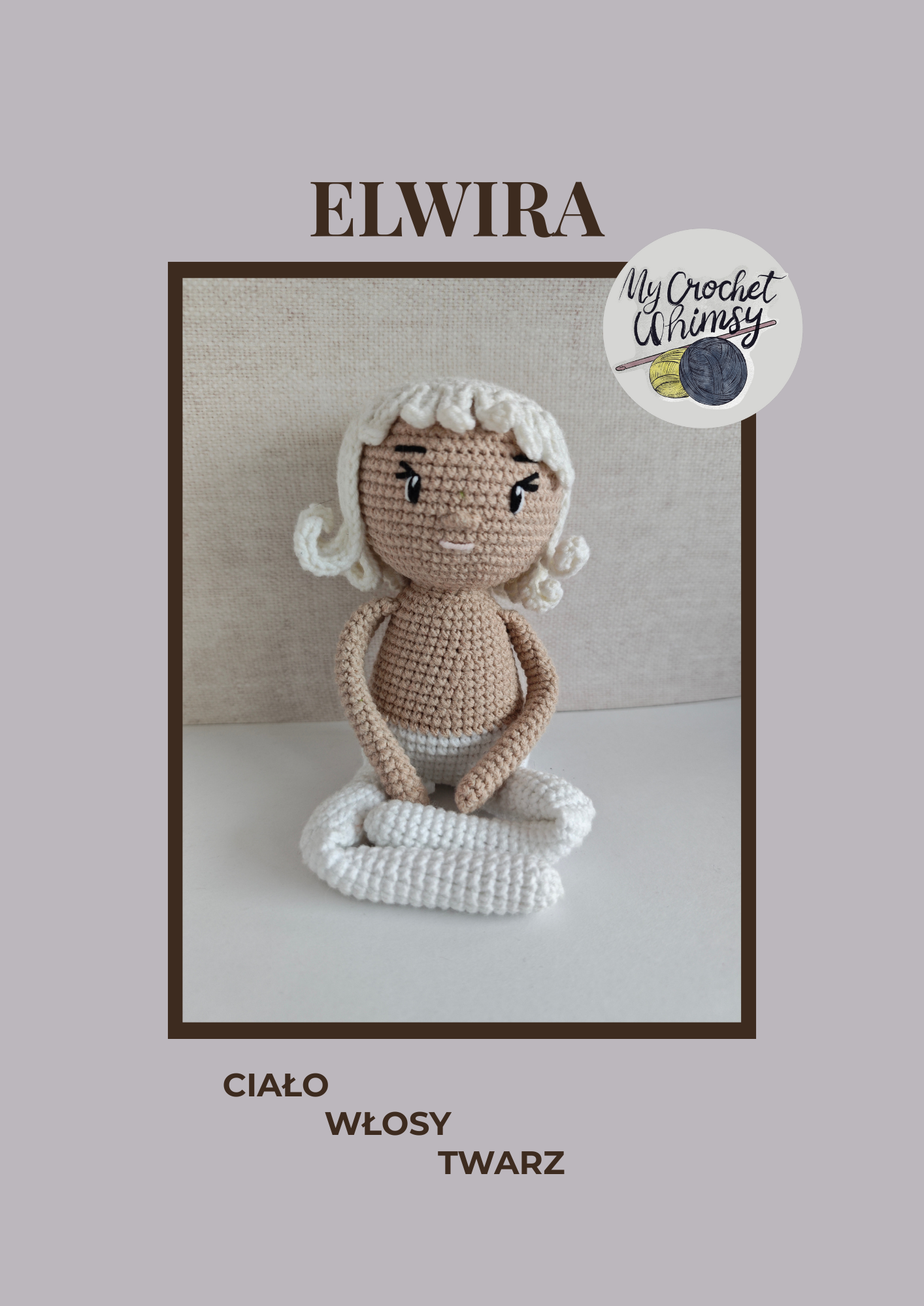 Elwira lalka na szydełku ciało