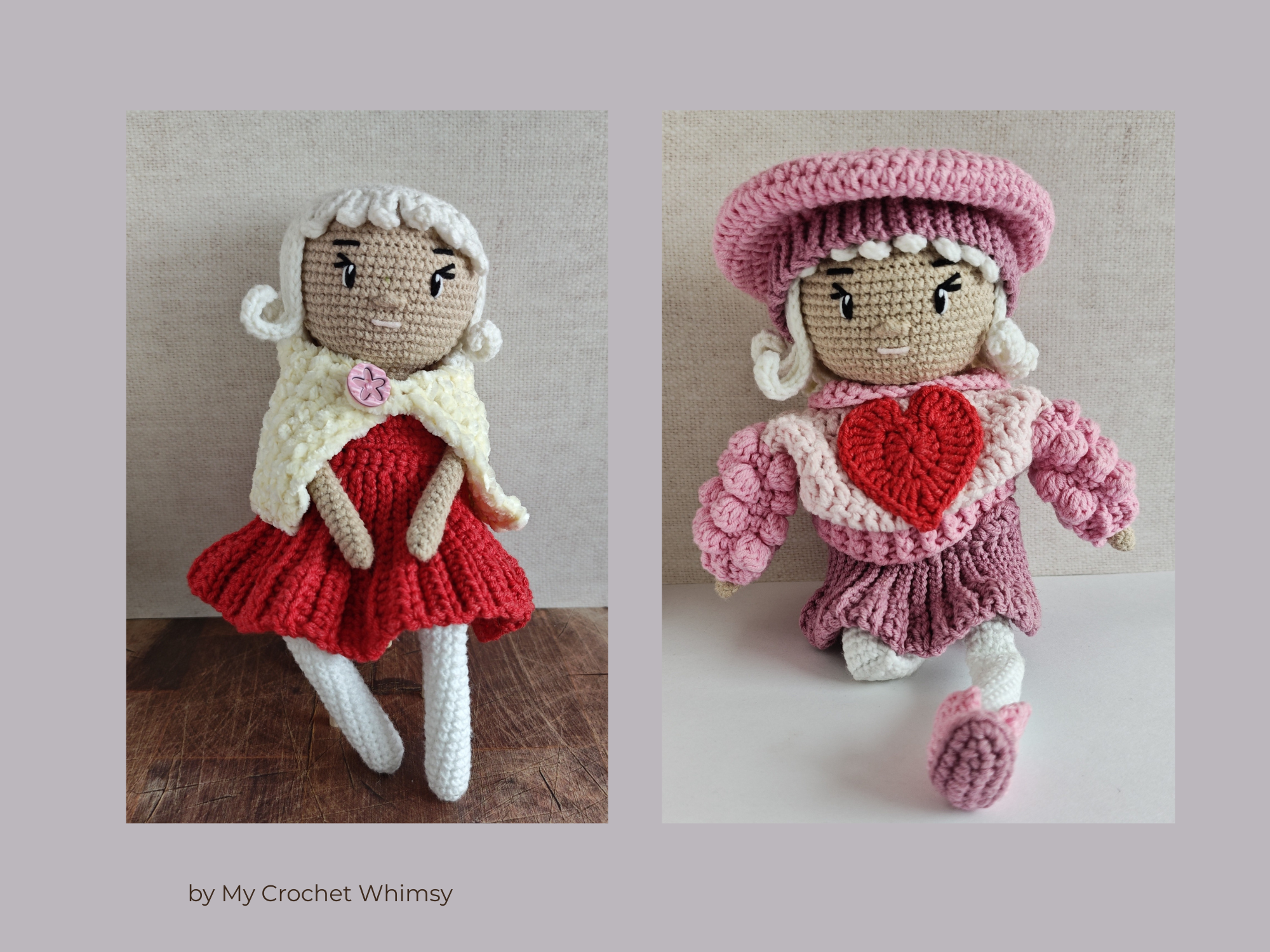 Lalka szydełkowa Elwira